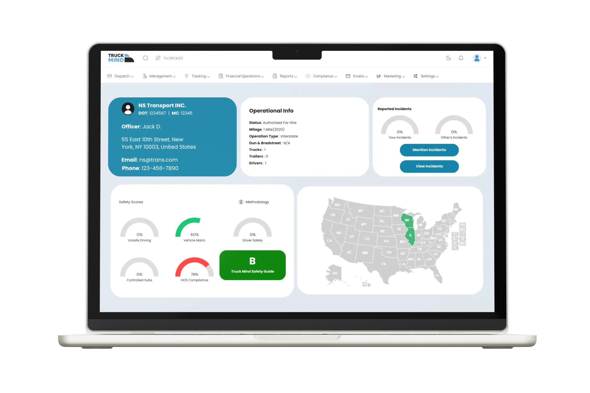 TruckMind Dashboard